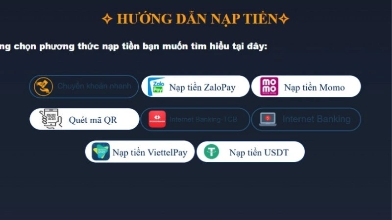 Hướng dẫn nạp tiền VX88 chi tiết qua nhiều phương thức Hướng dẫn nạp tiền VX88 chi tiết qua nhiều phương thức